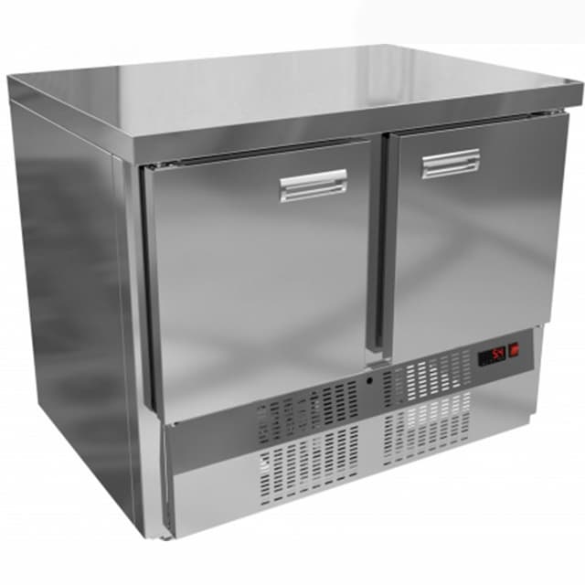 Стол холодильный KRONER СХ 2-100-70 без борта, агрегат снизу