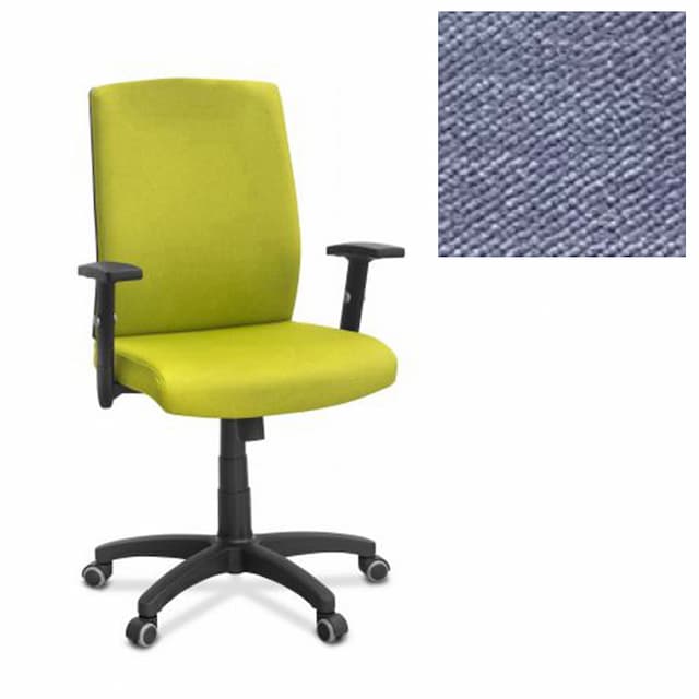 Офисное кресло для персонала Юнитекс Alfa A/SL/1D ткань Сахара лавандовая С45