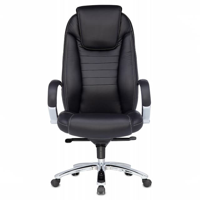 Кресло руководителя Бюрократ T-9923SL черный кожа крестов. металл хром