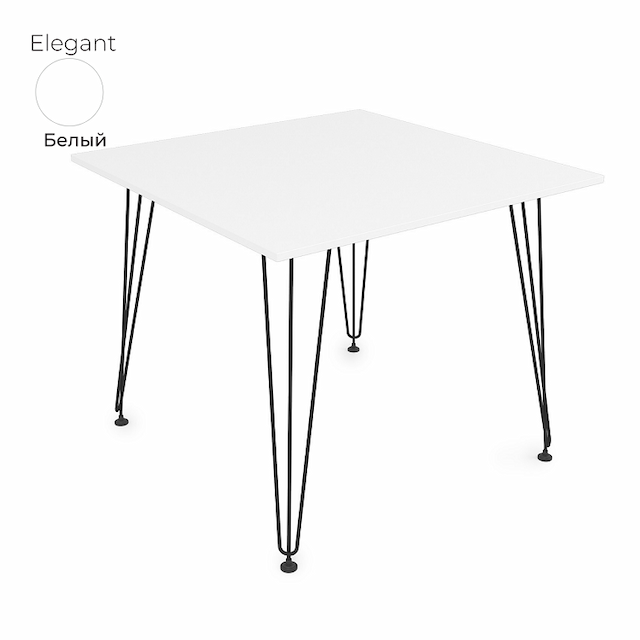 Стол обеденный квадратный Алсав 21Elegant.009 белый