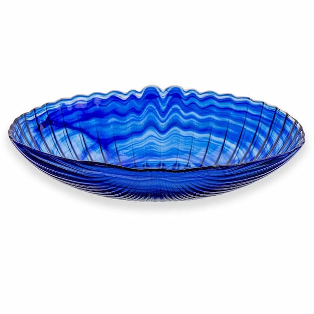 Салатник ARDACAM Testa ARD 1933.11 25,5x26 см h 6 см (стекло, цвет / декор синий)
