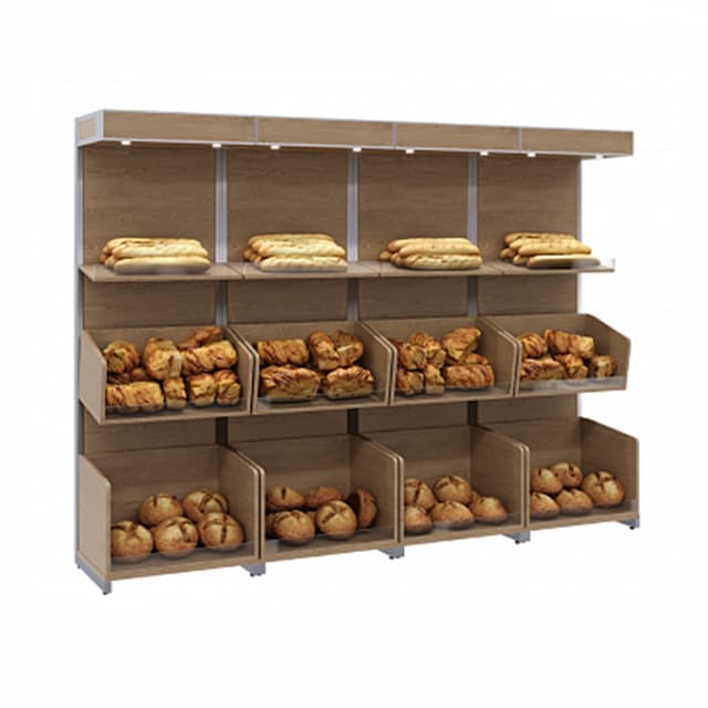 Нейтральная пристенная витрина Полюс CARBOMA S6-20 12